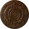Ekena Millwork Oslo Ceiling Medallion (Fits Canopies up to 10 1/2"), 28 1/8"OD x 1 3/4"P, Root Beer Crackle CM28OSRBC - alternate 1